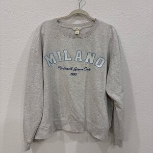H&M Light Gray Sweatshirt